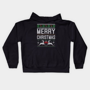 Merry Christmas ugly christmas sweater Kids Hoodie